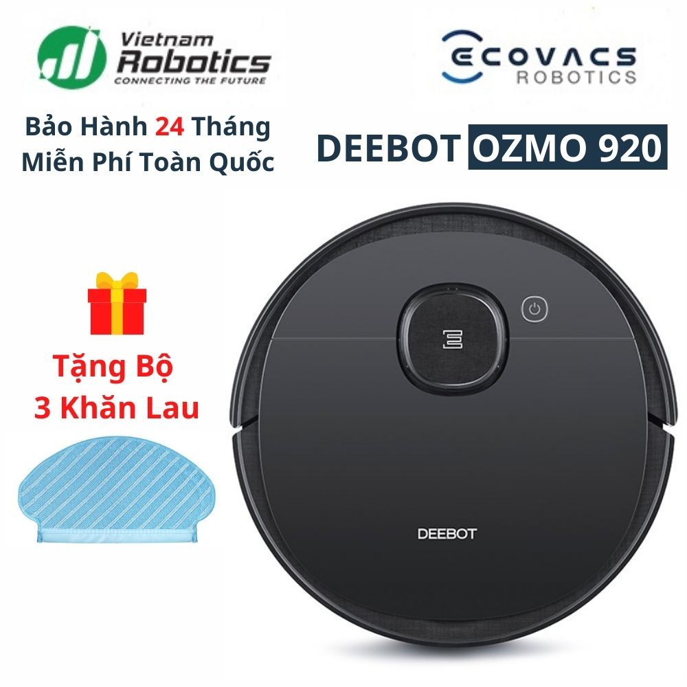 [Mã ELMALL1TR giảm 5% đơn 3TR] Robot hút bụi lau nhà Ecovacs Deebot Ozmo 920 - Bản Quốc Tế