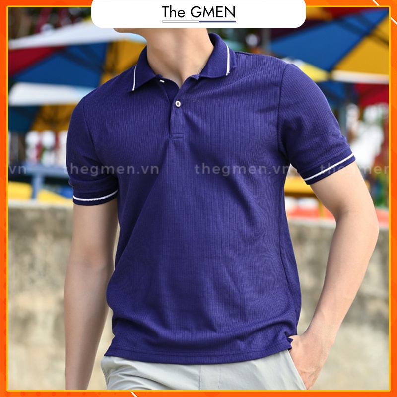 Áo Polo nam The GMEN Pima Polo Shirt bề mặt dệt Double Face siêu mềm mịn, chuẩn form