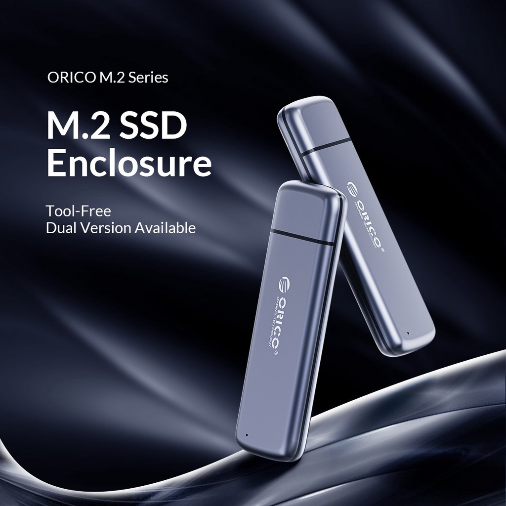 Vỏ ổ cứng SATA SSD PCIE NGFF M/B Orico M2 NVME M.2 điều hợp USB loại C 3.1 trong suốt | BigBuy360 - bigbuy360.vn