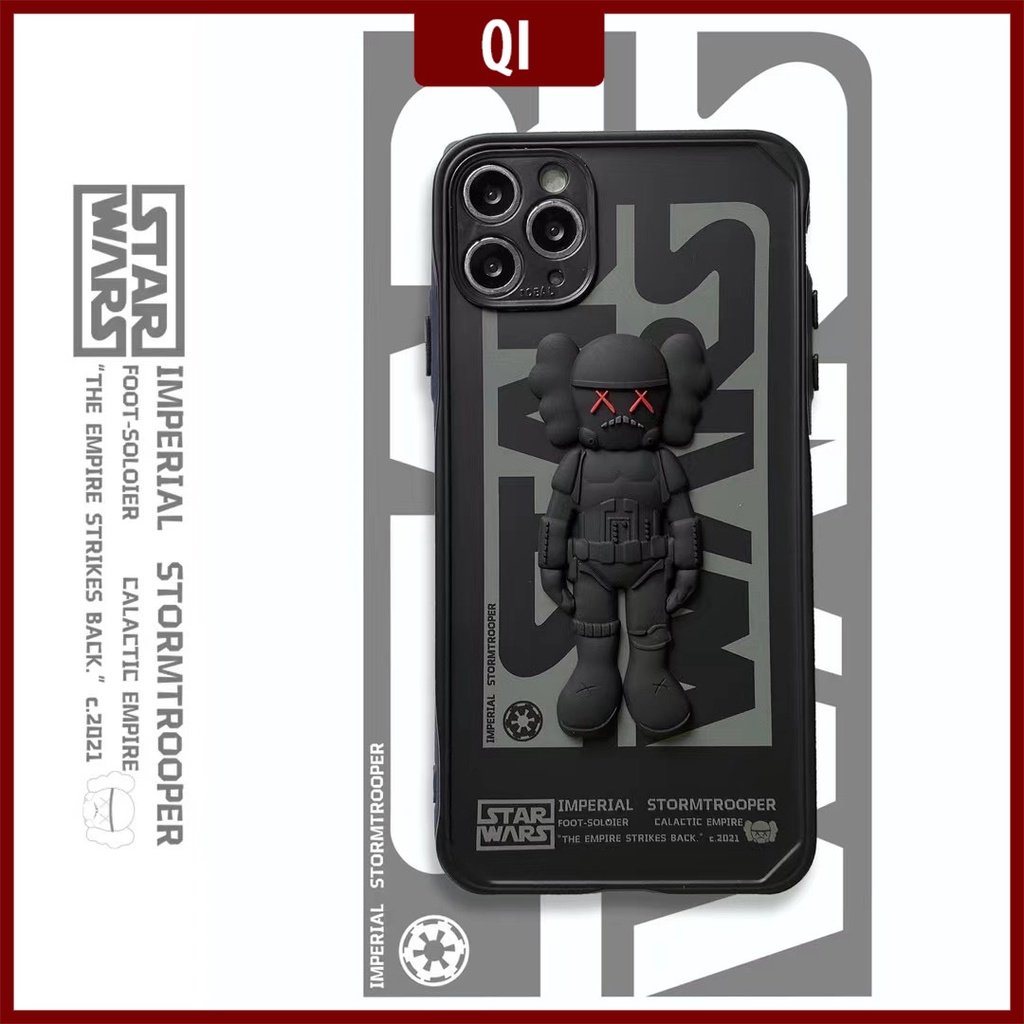 Ốp Điện Thoại IMD Hình KAWS 3D Cho IPhone 13Pro Max IPhone 11 Pro Max XR XS Max X 7 8 Plus 12Pro Max