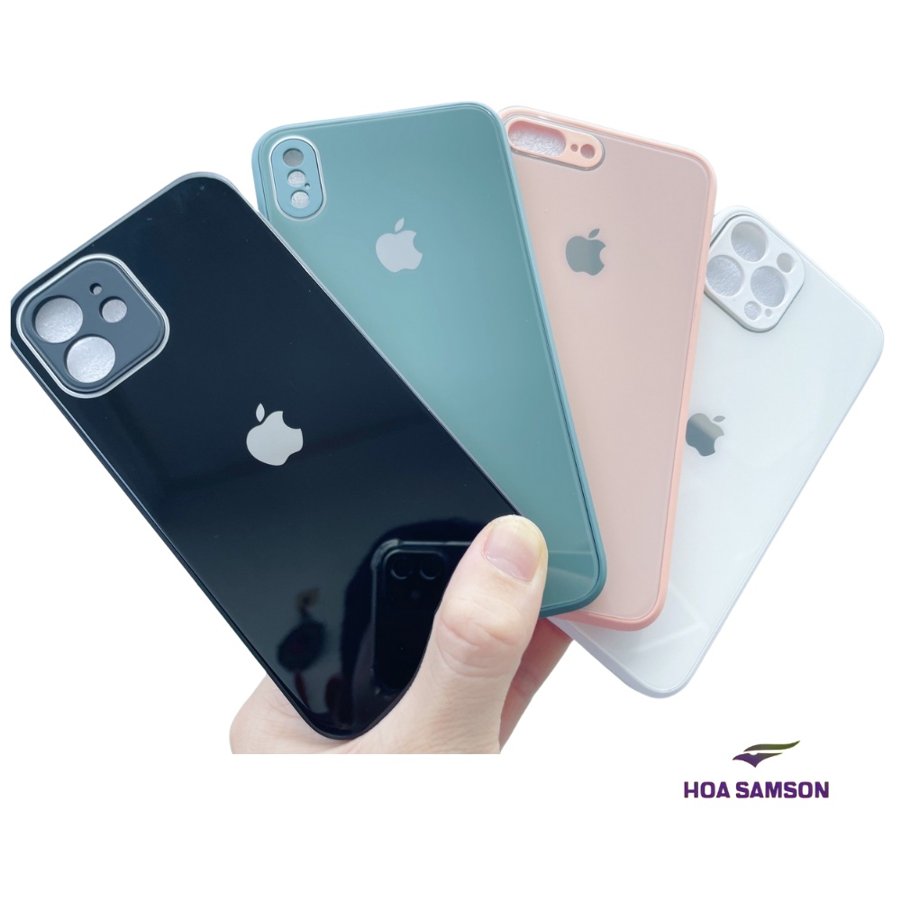 Ốp mặt kính dẻo viền VUÔNG giống viền iphone 12, full mã iphone 6 đến 11promax