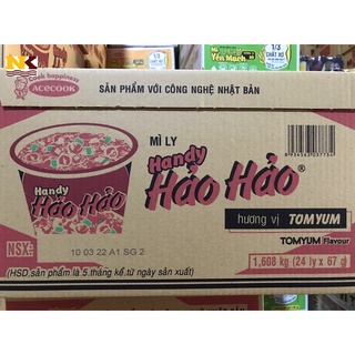 Acecook mì ly hảo hảo handy vị tomyum 24 ly