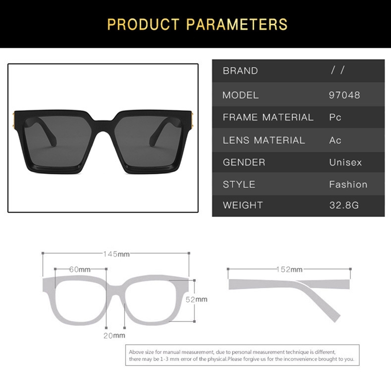 Kính Mát Gọng Vuông Phong Cách Retro Cho Nữ | BigBuy360 - bigbuy360.vn