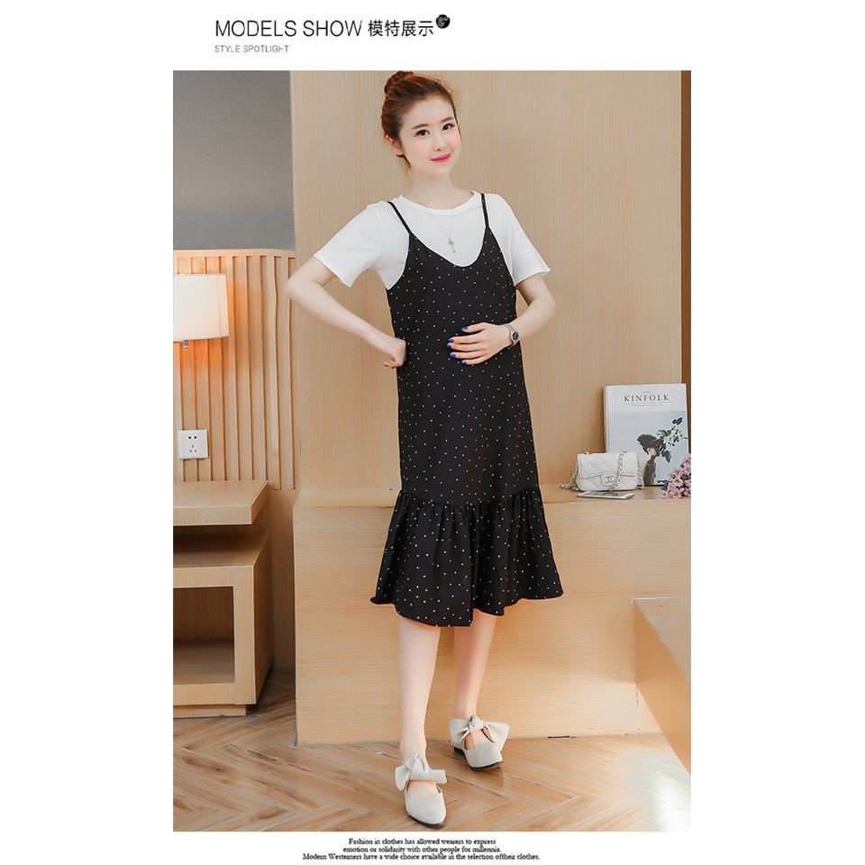 MYC 1179 Yếm Bầu Chấm Bi Đen Đuôi Cá