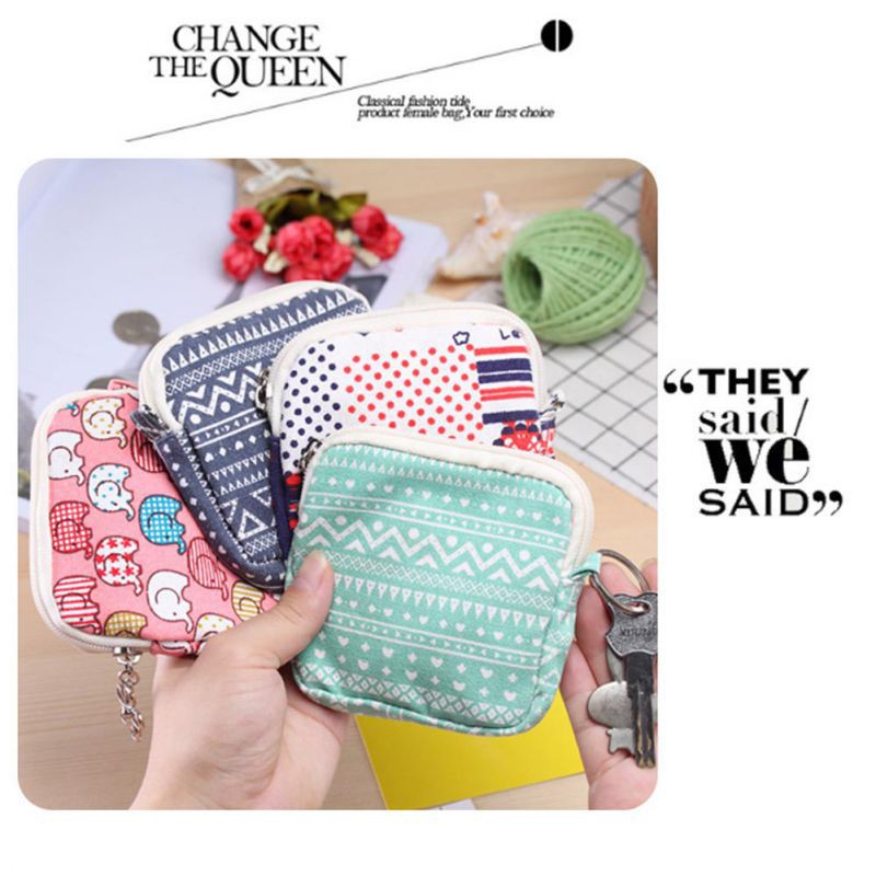 Ví cầm tay bằng canvas dễ thương | BigBuy360 - bigbuy360.vn