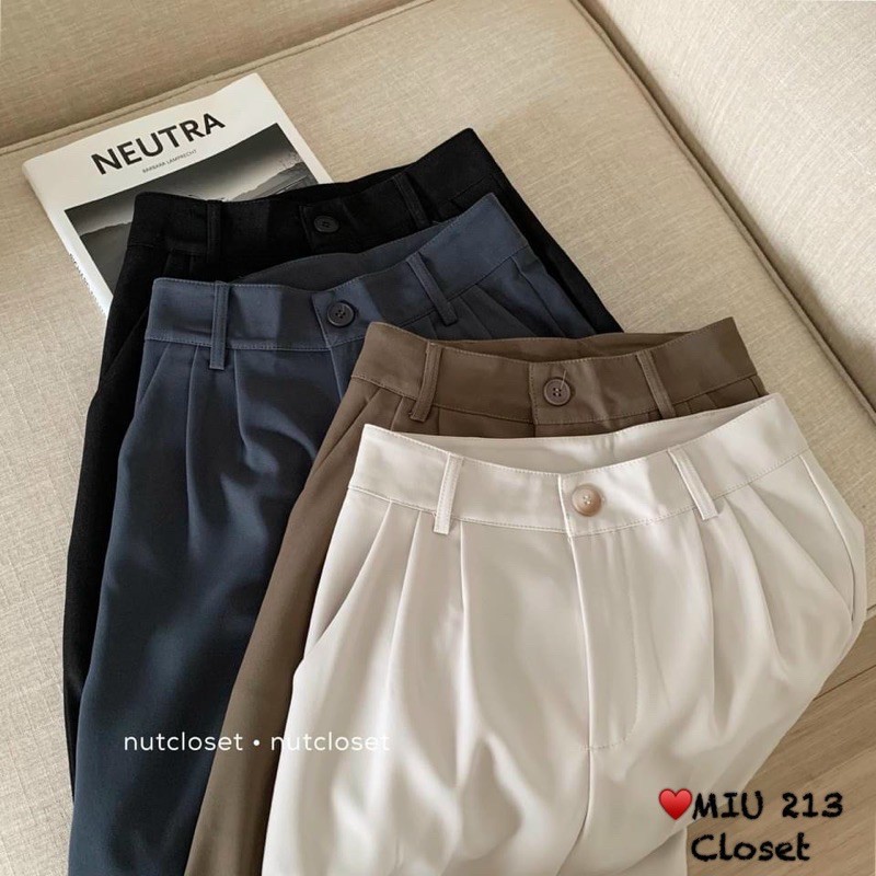 Quần vải suông mã 213 hàng QC