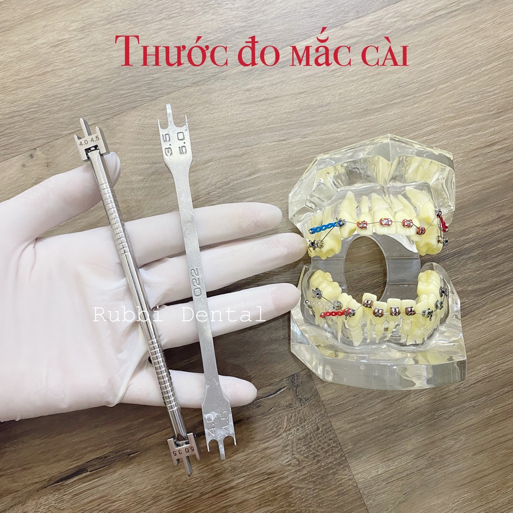 Thước đo mắc cài dùng trong chỉnh nha được nhiều bác sĩ tin dùng
