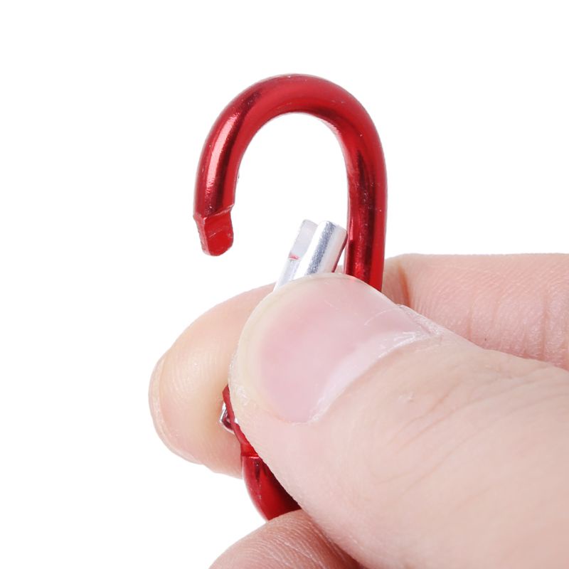 Set 10 móc khóa chữ D bằng hợp kim nhôm tiện dụng