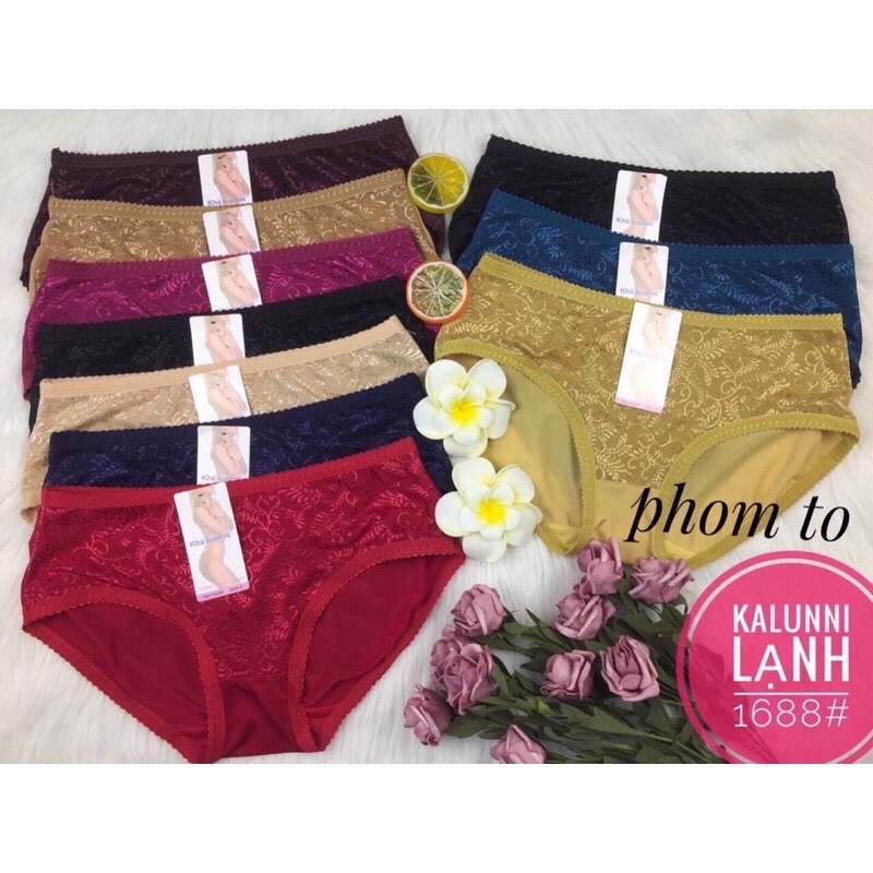 Combo 05 Quần lót, quần chip thun lạnh phối ren form lớn [Siêu Sale [Ảnh thật [Chính hãng