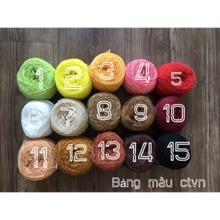 Sợi cotton Việt Nam 1mm ( loại 1 mềm đẹp )