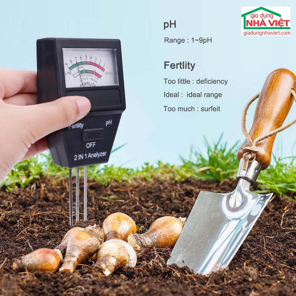 Máy đo pH đất và độ dinh dưỡng của đất 3 đầu dò TPH01801