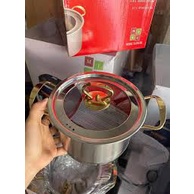 Bộ 3 nồi Misu Louis inox 304 cao cấp, bộ nồi inox đáy 3 lớp sử dụng cho mọi loại bếp giữ nhiệt nấu nhanh