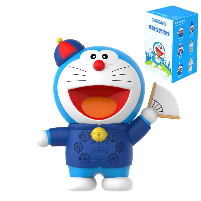 Mô hình Doraemon mèo ú bộ 6 nhân vật Doraemon với những trang phục dễ thương khác nhau