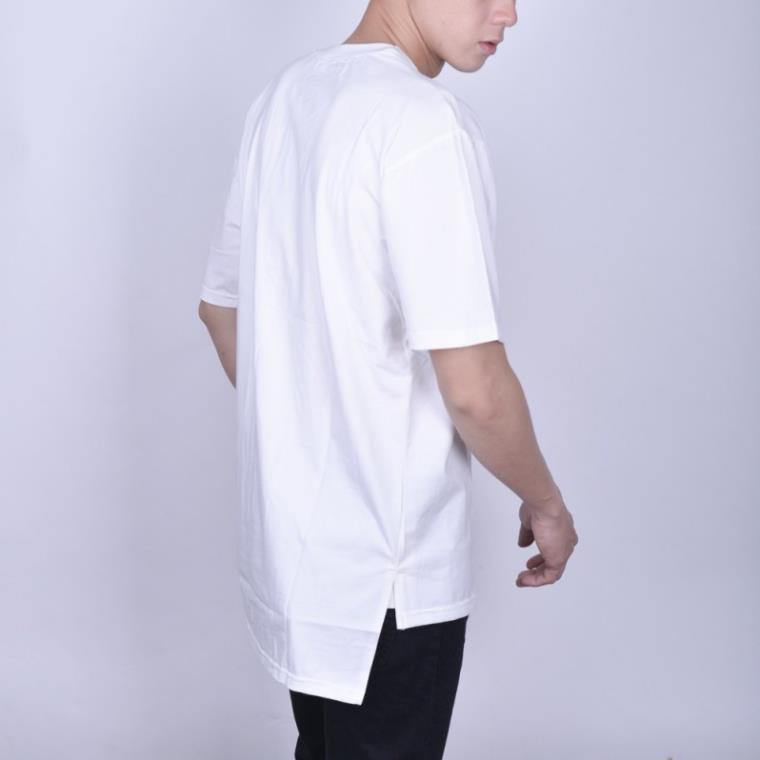 (Hàng Loại 1) Xả Hàng Áo thun LONGTEE vạt vuông - layer tee - Đen & Trắng ^ *