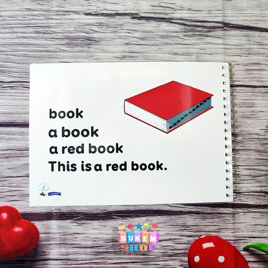 Học liệu Cùng bé luyện đọc -Let's read in cán bền đẹp