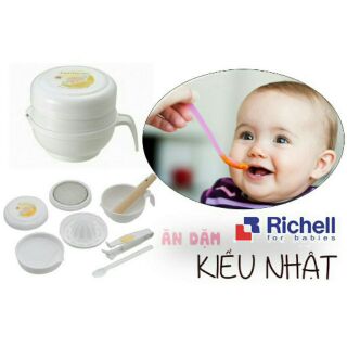 Bộ chế biến ăn dặm kiểu nhật richell