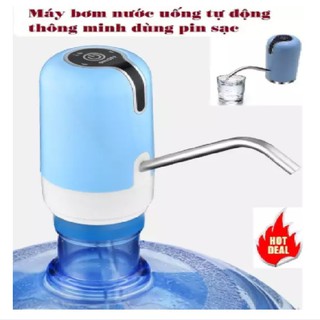 Máy bơm nước uống tự động thông minh cho bình nước lọc sử dụng pin sạc cao cấp