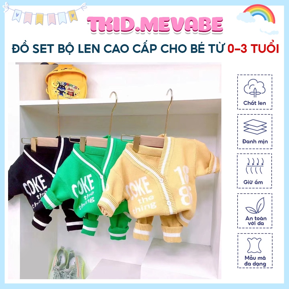 Bộ len gấu B -QC cho bé