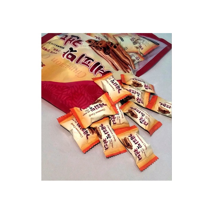 KẸO QUẾ CỨNG HÀN QUỐC BỊCH 200G