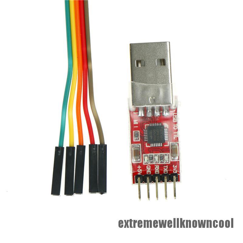 ECSG 1pc CP2102 Module USB to TTL Serial Converter UART STC Download 5pcs Cable