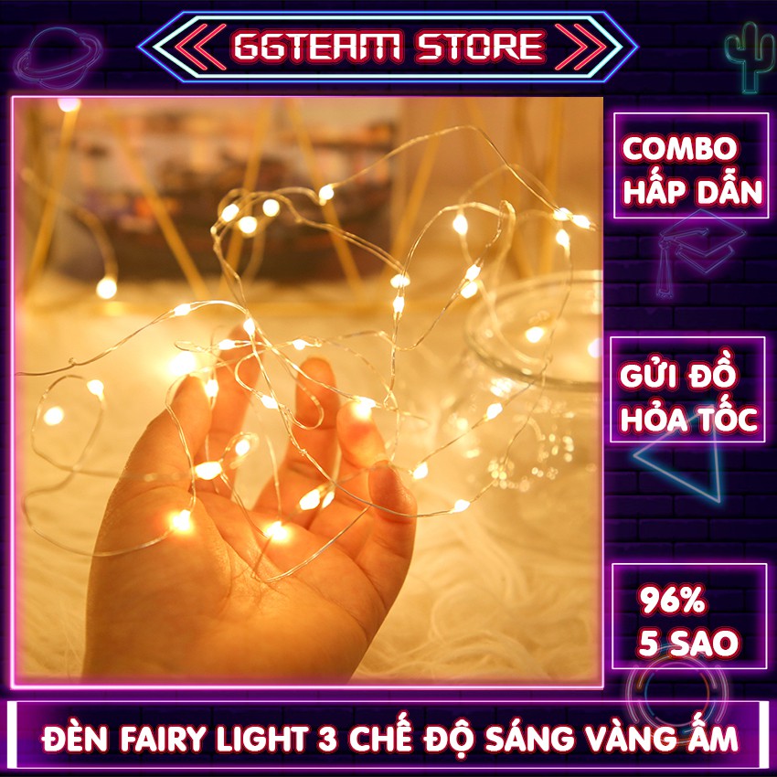 Dây đèn led Fairy Light trang trí, đèn đom đóm nhấp nháy siêu đẹp - GGTeam
