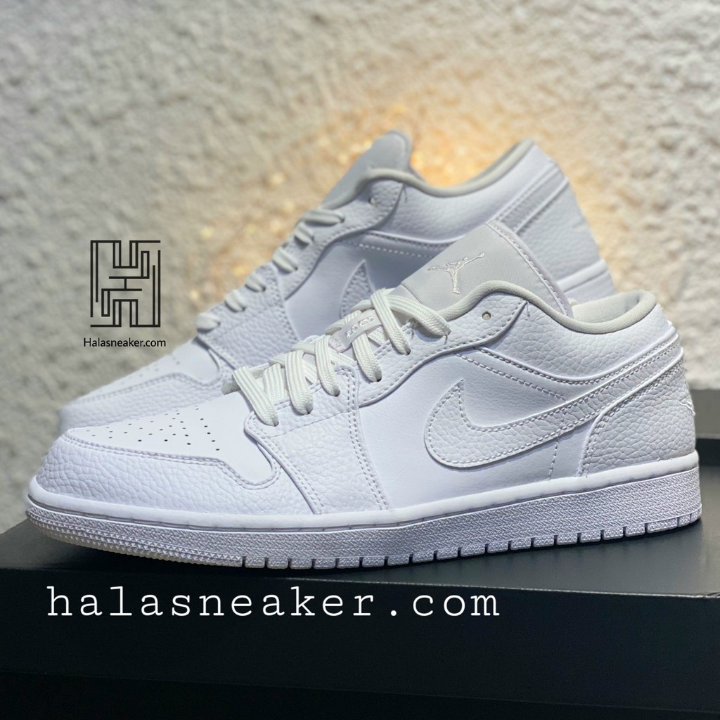 Giày Sneaker Thể Thao NNike Jordan 1 Low Triple White 553560 130 - Hàng Chính Hãng - HalaSneaker.com