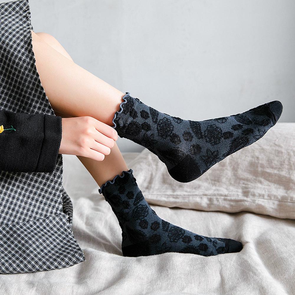 Mocho Vớ Hoa Dài Đầy Màu Sắc Phong Cách Đường Phố Hàn Quốc Cho Nữ