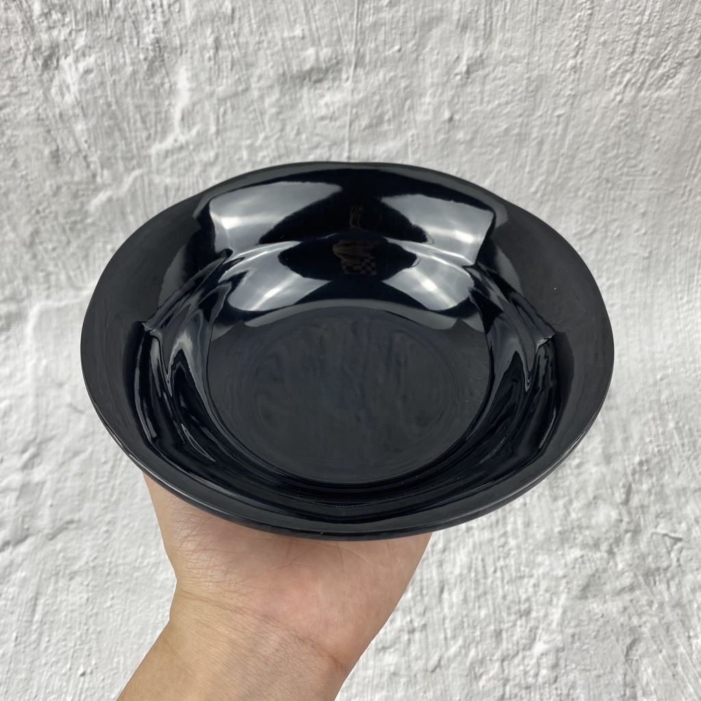 Tô nhựa Melamine đen cao cấp dành cho gia đình, quán ăn (tov6)