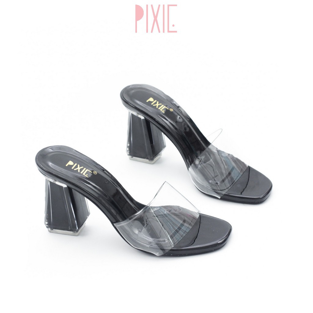 Guốc Cao Gót 9cm Quai Trong Gót Mica Pixie X383