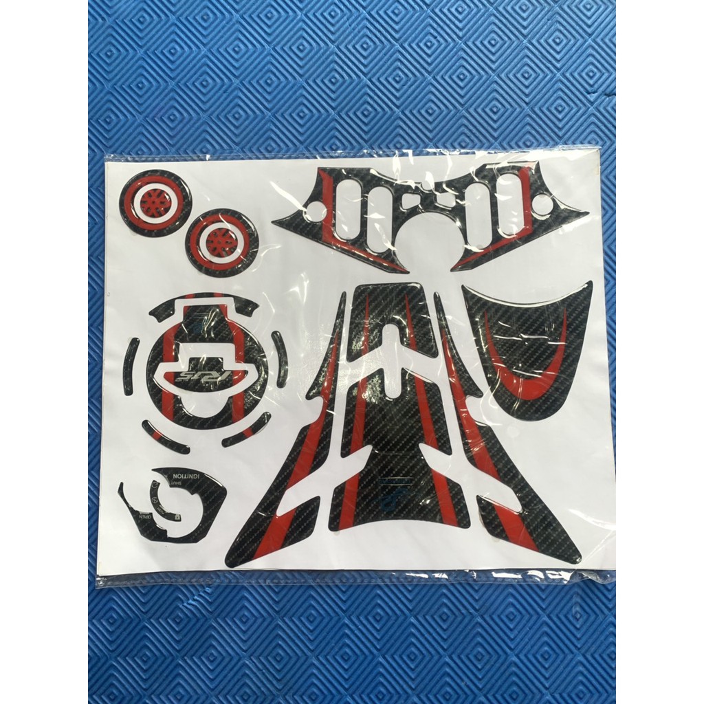 Tem dán thùng xăng xe R 15 màu đỏ