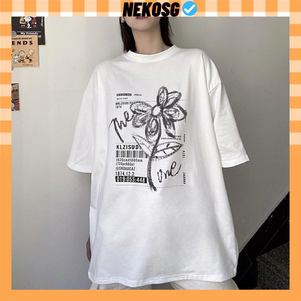 Áo thun tay lỡ form rộng unisex Neko.sg ATL169