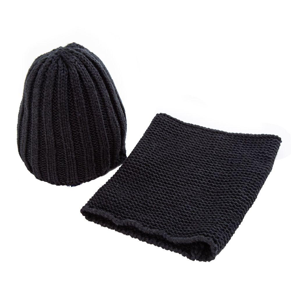 Mũ Beanie Kèm Khăn Choàng Cổ Giữ Ấm Mùa Đông Cho Bé