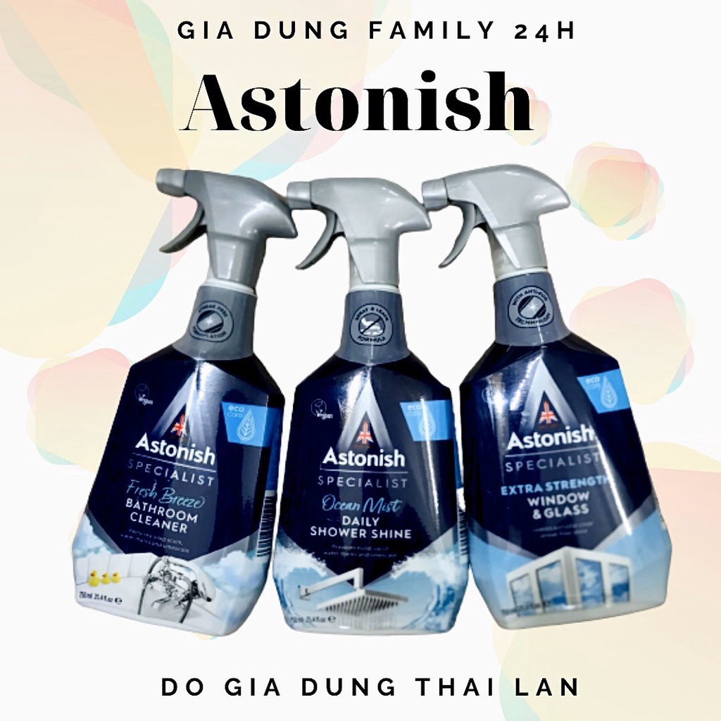 BÌNH XỊT TẨY RỬA  ATONISH ,BÌNH XỊT TÂY SIÊU SẠCH  750ML