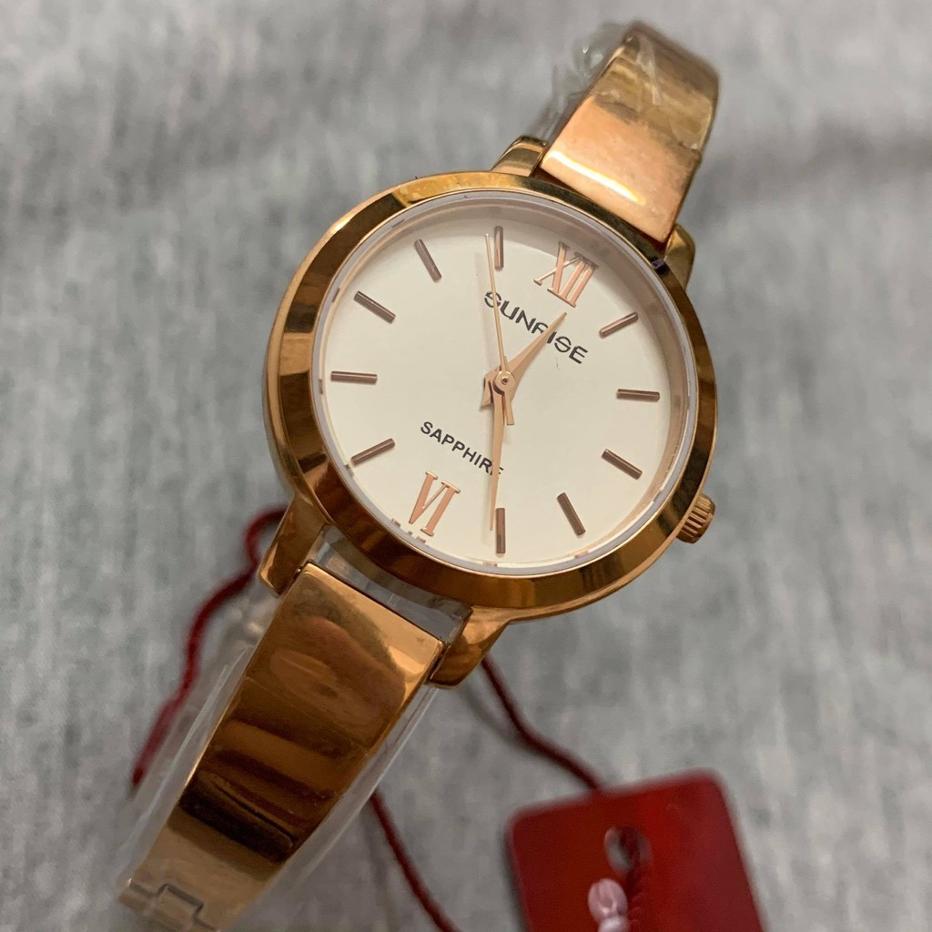 Đồng hồ Sunrise nữ chính hãng Nhật Bản L714SWA.RG - kính saphire chống trầy - bảo hà
