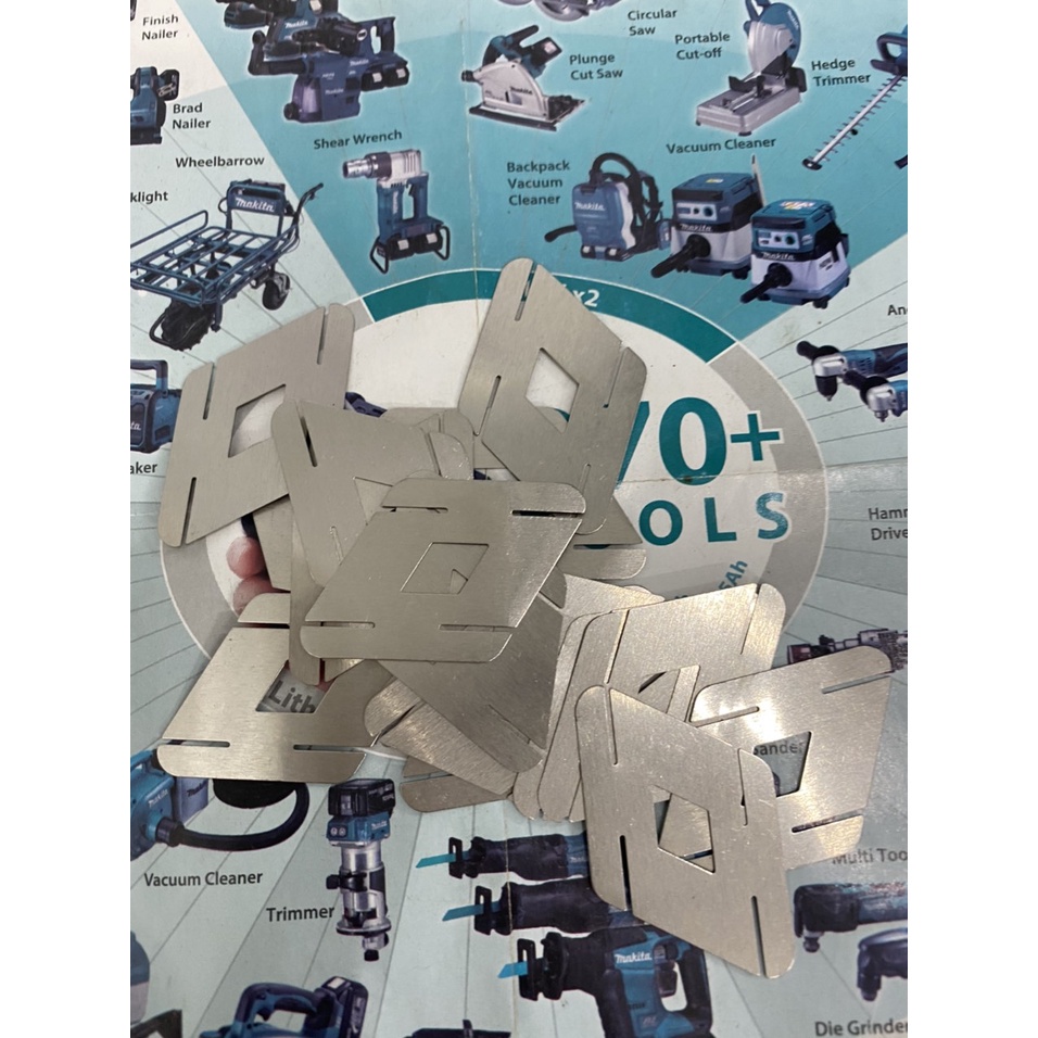 Kẽm xéo 2S-2P, kẽm hàn cell 18650 , size 0.2mm. BN.