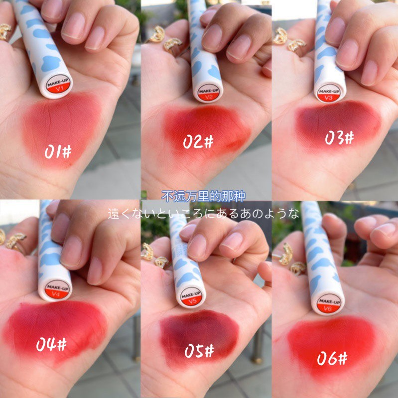 Son Kem Lì Mịn Trang Điểm Mềm Mại Chống Thấm Nước Lâu Trôi Họa Tiết Vỏ Dễ Thương | BigBuy360 - bigbuy360.vn