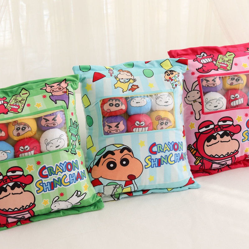 Gối Ôm Nhồi Bông Hình Cậu Bé Bút Chì Shin-Chan Đáng Yêu