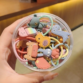 Set 30 Dây Thun Cột Tóc Dễ Thương Cho Bé Gái