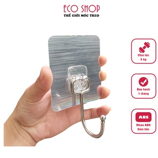 Móc dán tường chịu lực 5kg siêu chắc chắn bề mặt phủ nano bạc cho độ bền cao móc dán tường siêu dính