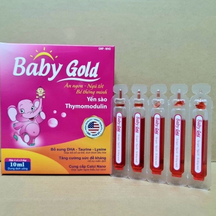 Siro Baby Gold / Siro Pediababy Kid - hỗ trợ tiêu hóa cho bé ăn ngon ngủ tốt - tăng cường đề kháng - Hộp 20 ống - SGP