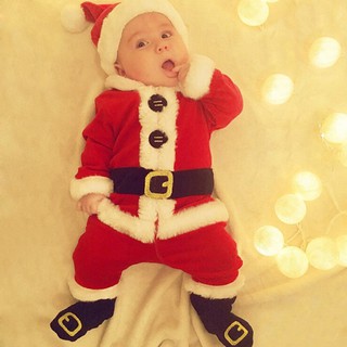 Bộ Đồ Ông Già Noel 4 Món Cho Bé