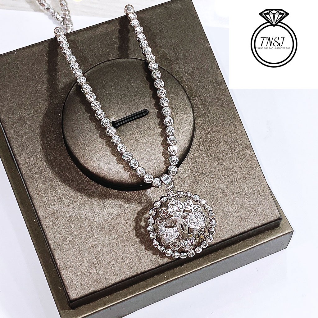 Dây Mặt Versace bạc xi bạch kim xinh ngất ngây