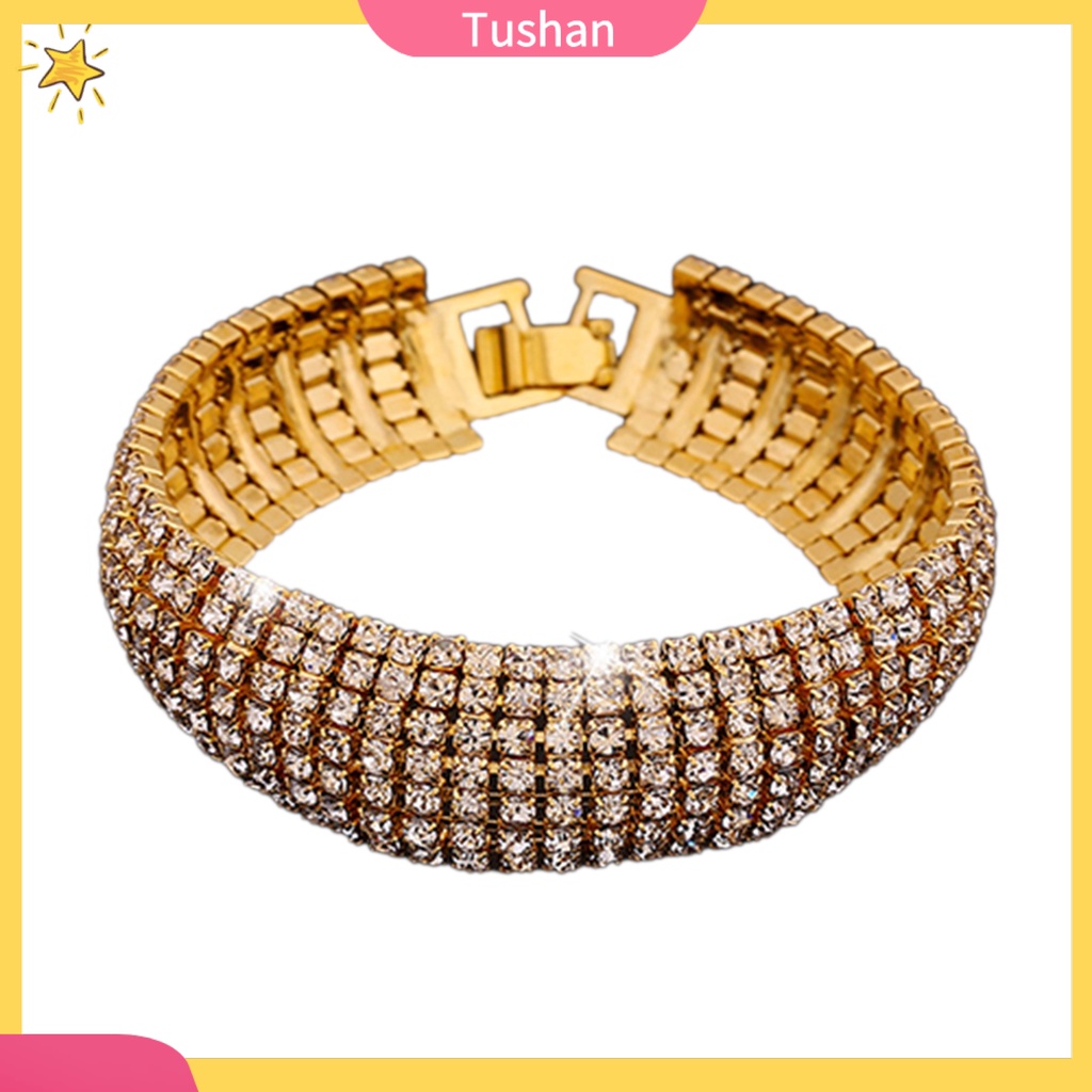 Vòng tay nữ đính đá phong cách người tush sang trọng