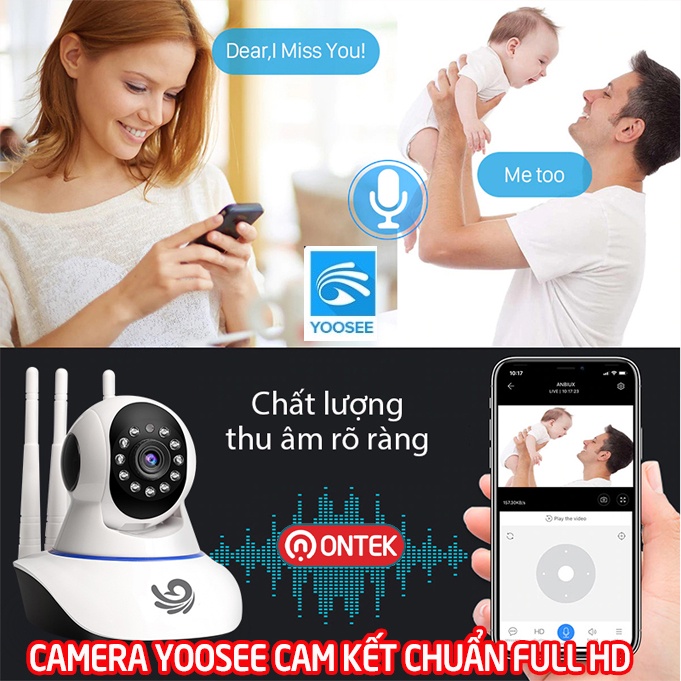 [COMBO SALE] Camera YOOSEE 3 RÂU kèm thẻ 64G giá nhà phân phối