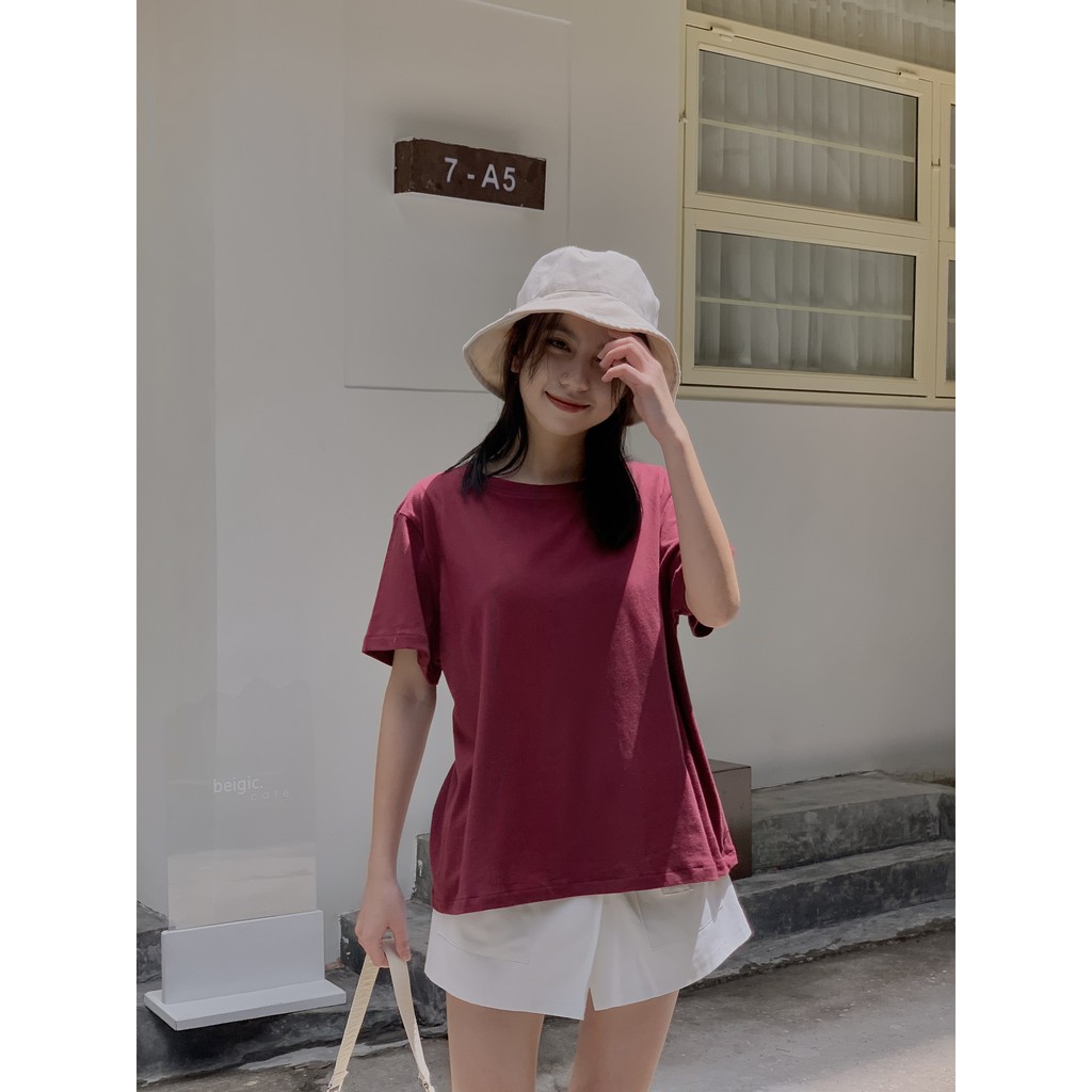 [Mã FAMARAL2 giảm 10K đơn 50K] Áo thun trơn cơ bản ngắn tay TKP99 LOLLIE STUDIO