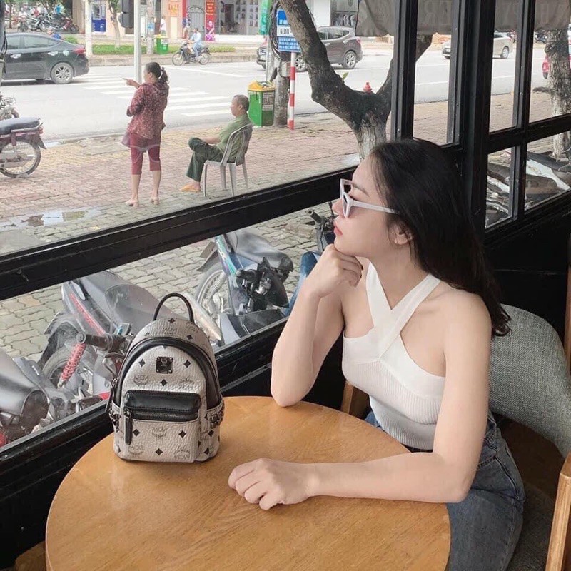 Áo yếm cổ chéo 2 màu
