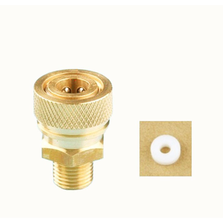 Đầu nối van , khớp nối van, kẹp đầu van - Chân 10, đầu vào Van chân 8 + Kèm theo doăng trắng cứng