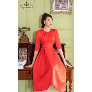 đầm xòe, TK xếp ly,tay lỡ, nhẹ nhàng nữ tính, các nàng có thể kết hợp đi làm nơi công sở , đi tiệc, đi làm, đều phù hợp,