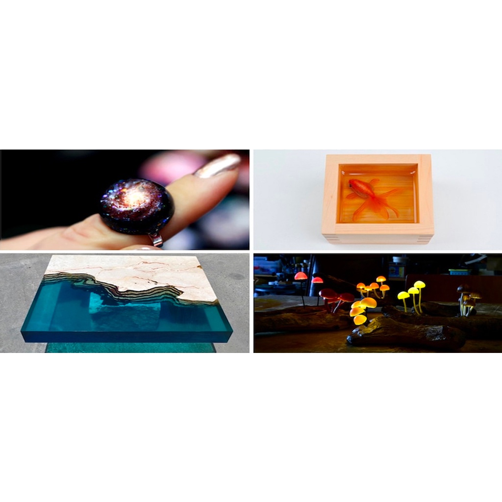 Keo epoxy resin trong suốt ít bọt , keo resin 2 thành phần , resin đổ khuôn handmade , keycap resin