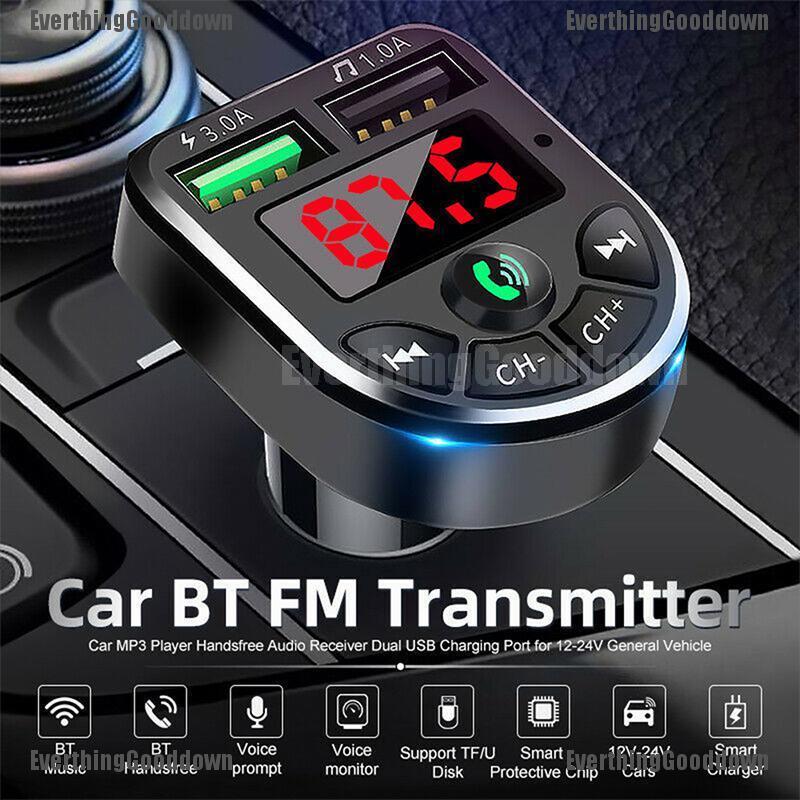 Bộ Thu Phát Bluetooth 5.0 Fm Mp3 Cho Xe Hơi